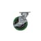 Vestil Green High-Tech Non-Marking Swivel With Brake Polyurethane 6x2 Caster CST-F40-6X2DT-SWB - alternate 2